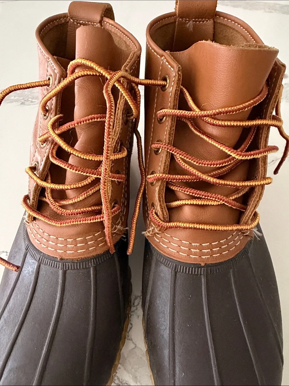 LL Bean duck boots unlined size EM - see description